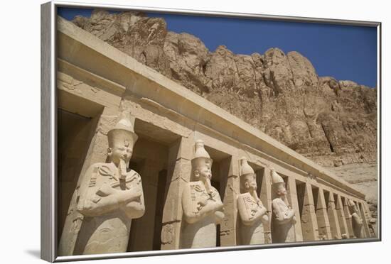 Statues of Osiris, Deir-El-Bahri (Hatshepsut's Temple), West Bank-Richard Maschmeyer-Framed Photographic Print