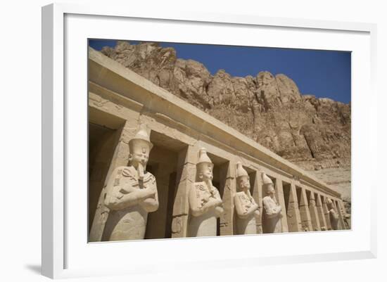 Statues of Osiris, Deir-El-Bahri (Hatshepsut's Temple), West Bank-Richard Maschmeyer-Framed Photographic Print