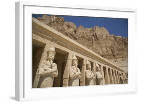 Statues of Osiris, Deir-El-Bahri (Hatshepsut's Temple), West Bank-Richard Maschmeyer-Framed Photographic Print