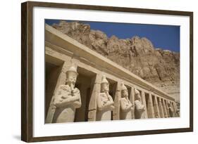 Statues of Osiris, Deir-El-Bahri (Hatshepsut's Temple), West Bank-Richard Maschmeyer-Framed Photographic Print