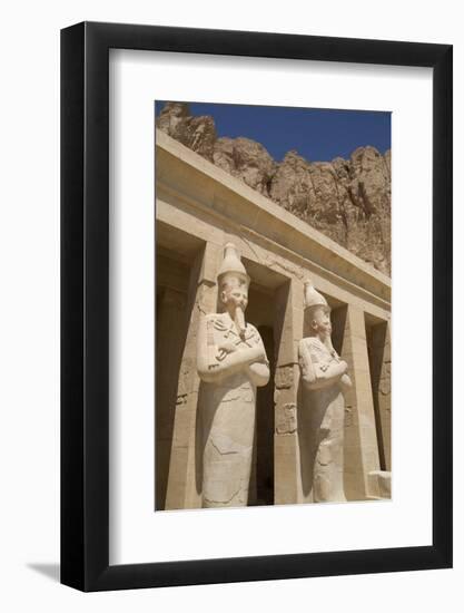 Statues of Osiris, Deir-El-Bahri (Hatshepsut's Temple), West Bank-Richard Maschmeyer-Framed Photographic Print