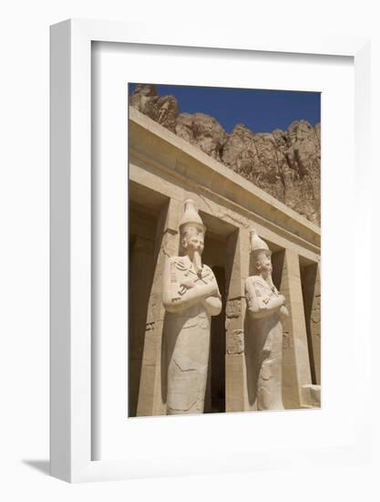 Statues of Osiris, Deir-El-Bahri (Hatshepsut's Temple), West Bank-Richard Maschmeyer-Framed Photographic Print