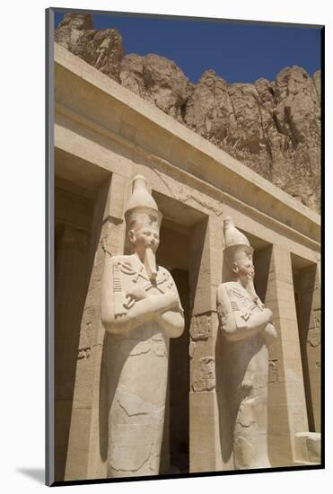 Statues of Osiris, Deir-El-Bahri (Hatshepsut's Temple), West Bank-Richard Maschmeyer-Mounted Photographic Print