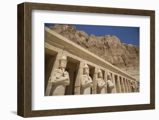 Statues of Osiris, Deir-El-Bahri (Hatshepsut's Temple), West Bank-Richard Maschmeyer-Framed Photographic Print