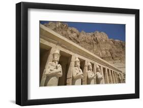 Statues of Osiris, Deir-El-Bahri (Hatshepsut's Temple), West Bank-Richard Maschmeyer-Framed Photographic Print