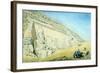 Statues of Rameses II Outside the Entrance to the Main Temple at Abu Simbel, Egypt, 13th Century Bc-Frederick Catherwood-Framed Giclee Print