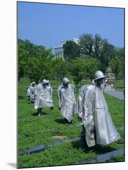 Statues of Soldiers at the Korean War Memorial in Washington D.C., USA-Hodson Jonathan-Mounted Photographic Print
