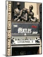 Statues of the Beatles, the Cavern Quarter, Liverpool, England, United Kingdom-Charles Bowman-Mounted Photographic Print