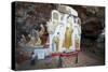 Statues of the Buddha at the Kawgun Buddhist Cave-Tuul-Stretched Canvas