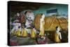 Statues of the Buddha at the Kawgun Buddhist Cave-Tuul-Stretched Canvas