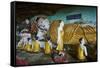 Statues of the Buddha at the Kawgun Buddhist Cave-Tuul-Framed Stretched Canvas