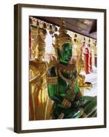 Statues of the Buddha, Wat Phra That Doi Suthep, Doi Suthep, Chiang Mai, Northern Thailand, Asia-Gavin Hellier-Framed Photographic Print