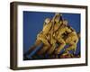 Statues of the U.S. Marine Corps on the Iwo Jima Memorial at Night in Arlington, Virginia, USA-Hodson Jonathan-Framed Photographic Print