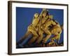 Statues of the U.S. Marine Corps on the Iwo Jima Memorial at Night in Arlington, Virginia, USA-Hodson Jonathan-Framed Photographic Print