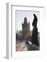 Statues on Charles Bridge-Markus Lange-Framed Photographic Print