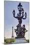 Statues on Pont Alexandre Iii with the Eiffel Tower in the Background, Paris, France, Europe-Julian Elliott-Mounted Photographic Print