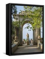 Statues on the Infinity Terrace-Angelo Cavalli-Framed Stretched Canvas