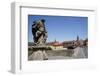 Statues on the Old Main Bridge,Wurzburg, Bavaria, Germany, Europe-Robert Harding-Framed Photographic Print