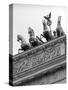 Statues on Top of Brandenburg Gate-Murat Taner-Stretched Canvas