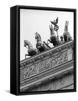 Statues on Top of Brandenburg Gate-Murat Taner-Framed Stretched Canvas