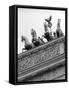 Statues on Top of Brandenburg Gate-Murat Taner-Framed Stretched Canvas