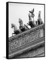 Statues on Top of Brandenburg Gate-Murat Taner-Framed Stretched Canvas