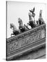 Statues on Top of Brandenburg Gate-Murat Taner-Stretched Canvas