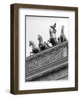 Statues on Top of Brandenburg Gate-Murat Taner-Framed Photographic Print