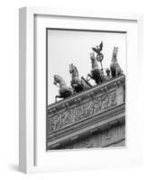 Statues on Top of Brandenburg Gate-Murat Taner-Framed Photographic Print