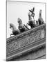 Statues on Top of Brandenburg Gate-Murat Taner-Mounted Photographic Print