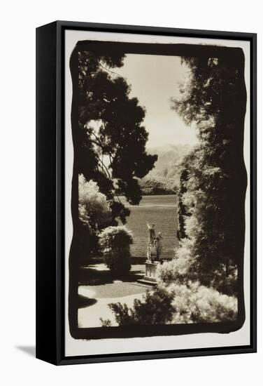 Statues regarding Lake Como-Theo Westenberger-Framed Stretched Canvas