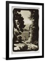 Statues regarding Lake Como-Theo Westenberger-Framed Photographic Print