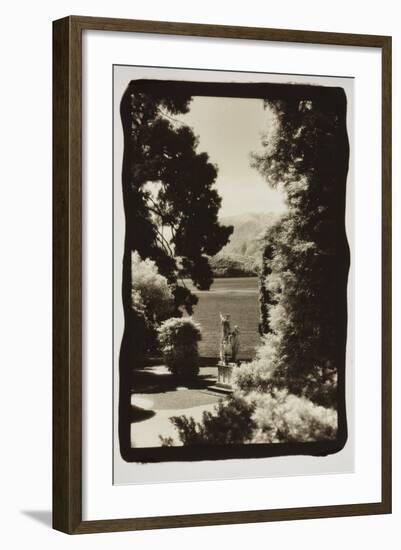 Statues regarding Lake Como-Theo Westenberger-Framed Photographic Print