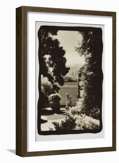 Statues regarding Lake Como-Theo Westenberger-Framed Photographic Print