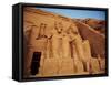 Statues, the Greater Temple, Abu Simbel, Egypt-Miva Stock-Framed Stretched Canvas