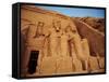 Statues, the Greater Temple, Abu Simbel, Egypt-Miva Stock-Framed Stretched Canvas