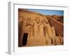 Statues, the Greater Temple, Abu Simbel, Egypt-Miva Stock-Framed Premium Photographic Print