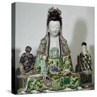 Statuette Chinese of Kuan-Yin, 17th century-Unknown-Stretched Canvas