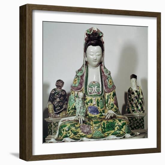 Statuette Chinese of Kuan-Yin, 17th century-Unknown-Framed Giclee Print