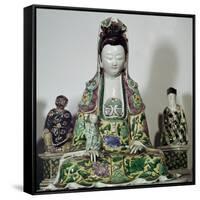 Statuette Chinese of Kuan-Yin, 17th century-Unknown-Framed Stretched Canvas