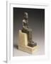 Statuette d'Imhotep, architecte et ministre de Djoser, portant une dédicace de Poumeh, fils de-null-Framed Giclee Print