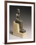 Statuette d'Imhotep, architecte et ministre de Djoser, portant une dédicace de Poumeh, fils de-null-Framed Giclee Print