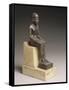 Statuette d'Imhotep, architecte et ministre de Djoser, portant une dédicace de Poumeh, fils de-null-Framed Stretched Canvas