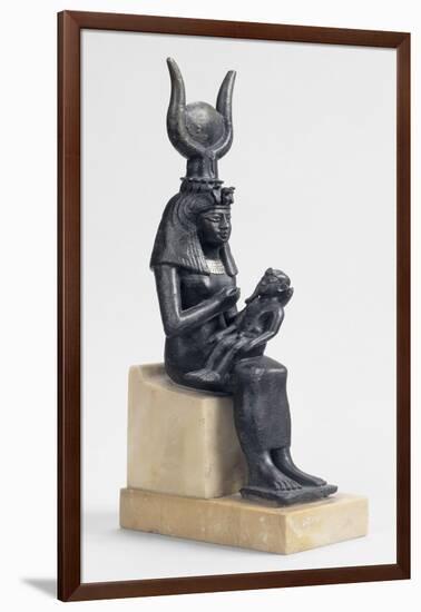 Statuette d'Isis allaitant Horus-null-Framed Giclee Print