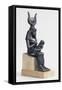 Statuette d'Isis allaitant Horus-null-Framed Stretched Canvas