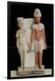 Statuette of Amenophis IV (Akhenaten) and Nefertiti, from Tell El-Amarna, Amarna Period New Kingdom-null-Framed Giclee Print