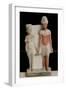 Statuette of Amenophis IV (Akhenaten) and Nefertiti, from Tell El-Amarna, Amarna Period New Kingdom-null-Framed Giclee Print