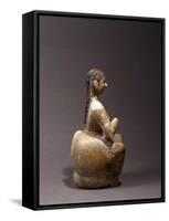 Statuette of 'Great Singer' Ur-Nanshe, Circa 2500 B.C., from Mari, Tell Hariri-null-Framed Stretched Canvas