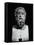 Statuette of Greek Comedy Writer Aristophanes-null-Framed Stretched Canvas