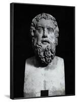 Statuette of Greek Comedy Writer Aristophanes-null-Framed Photographic Print